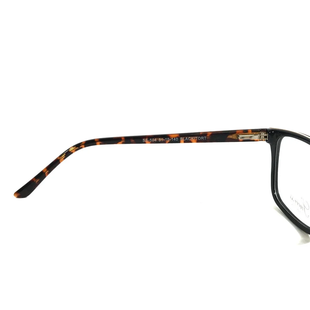 Success Eyeglasses Frames SS-504 BLACK/TORT Black Tortoise Full Rim 51-19-140